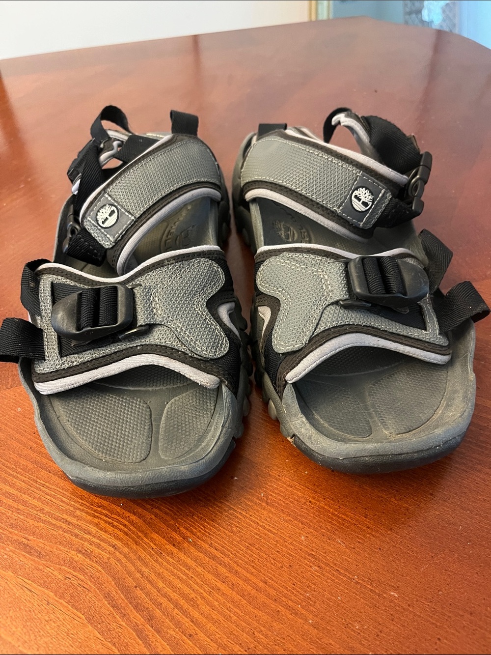 Timberland BSFP Hiking Sandals Sport Strappy Trail Shoes Mens Size 11 Black Gray